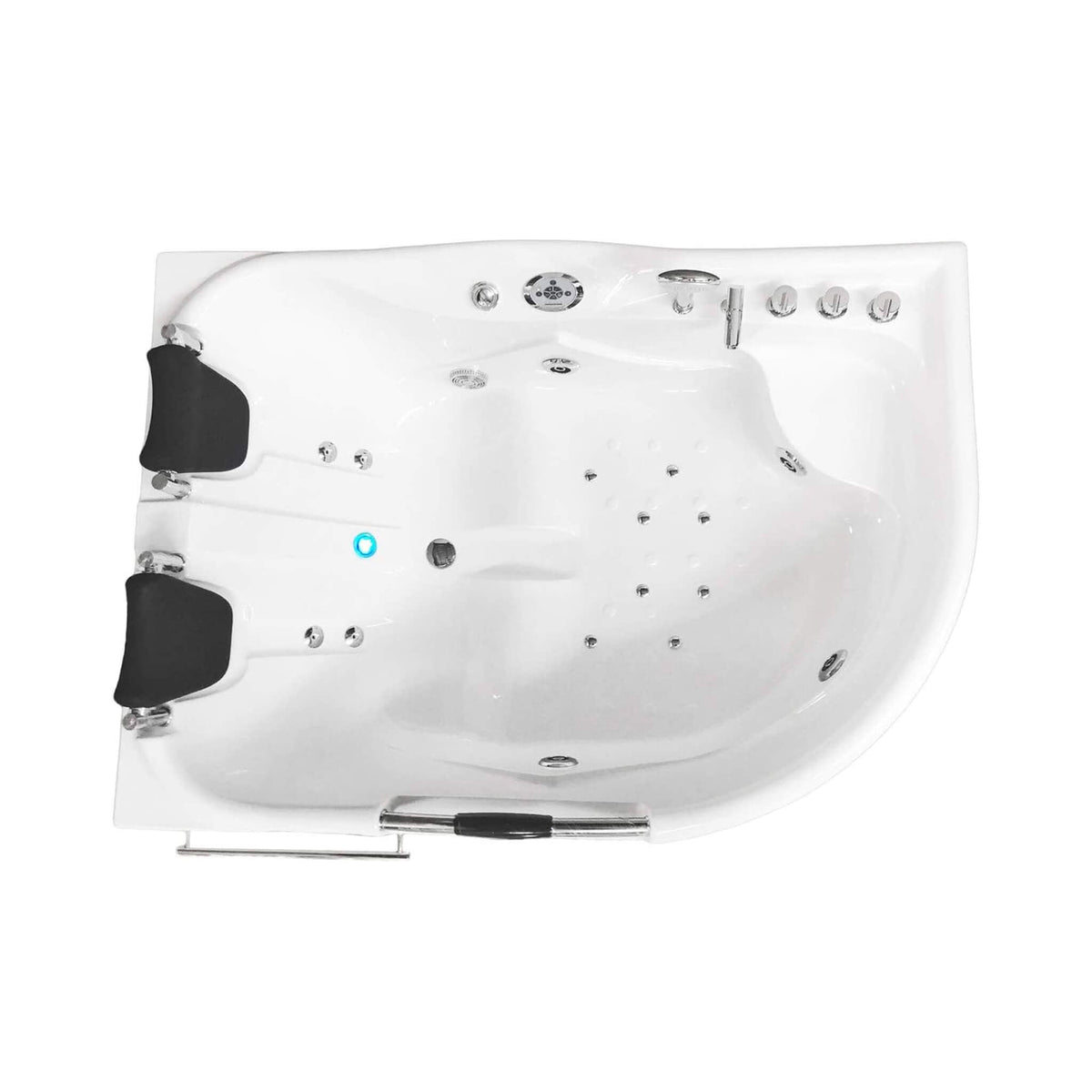Cayman 67-Inch Premium 2-Person 16-Jet Whirlpool Hydromassage Bathtub (SAK72851)