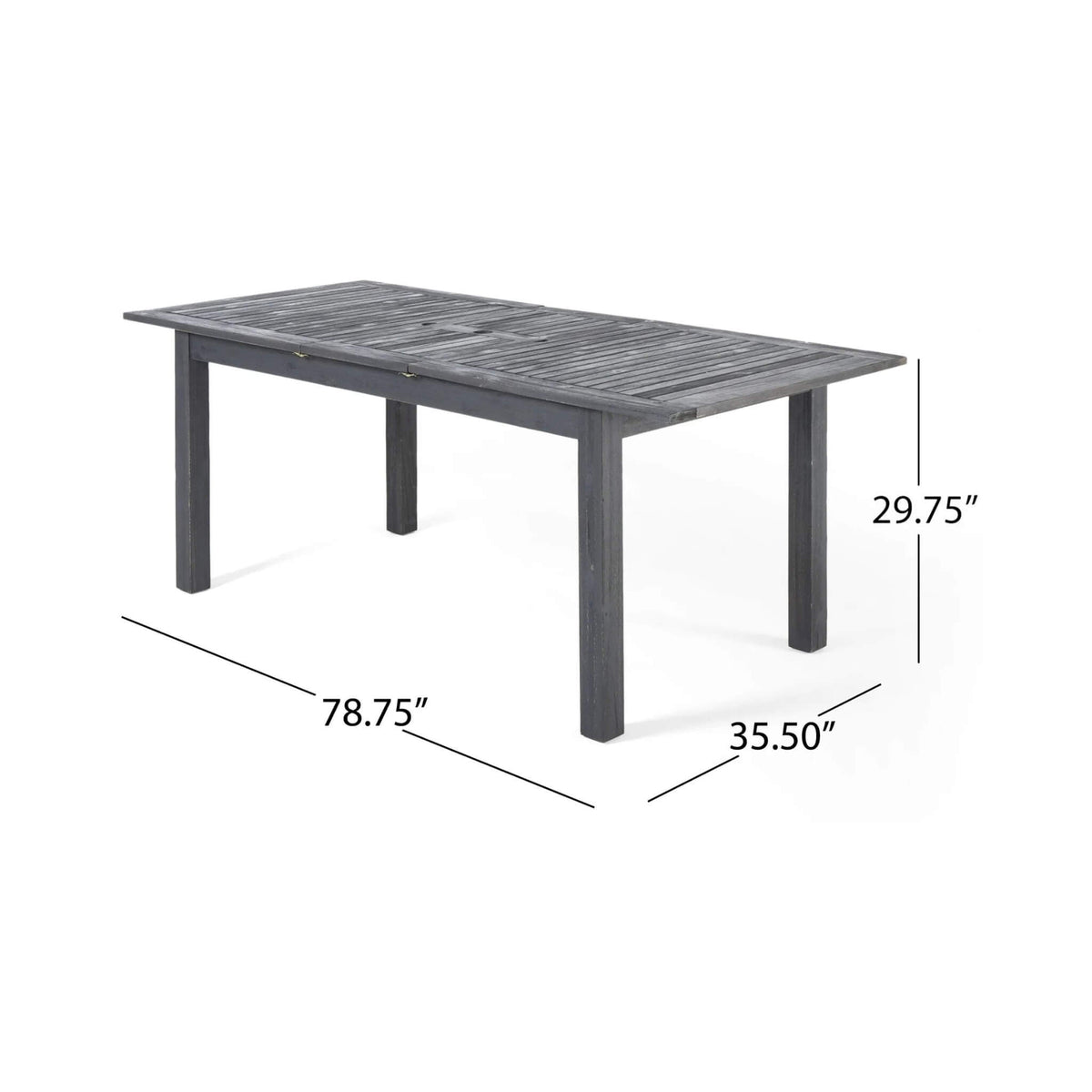 9-Piece Outdoor Dining Set With Extendable Acacia Wood Patio Table (SAK75134)