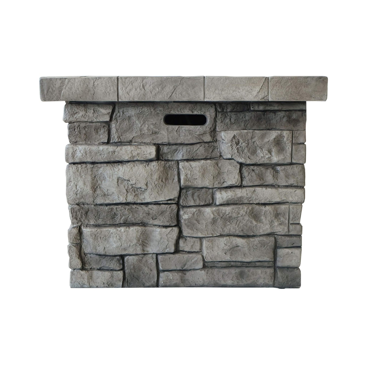 30-Inch Modern Outdoor 40K BTU Steel Frame Propane Fire Table With Lava Rocks (SAK12756)