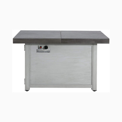 Premium 50K BTU Rectangle Outdoor Aluminum Fire Pit Table (SAK70248)