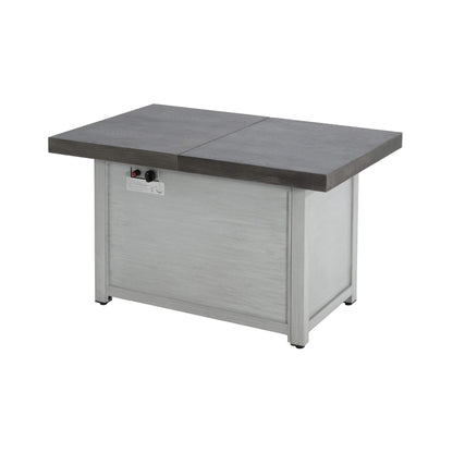 Premium 50K BTU Rectangle Outdoor Aluminum Fire Pit Table (SAK70248)