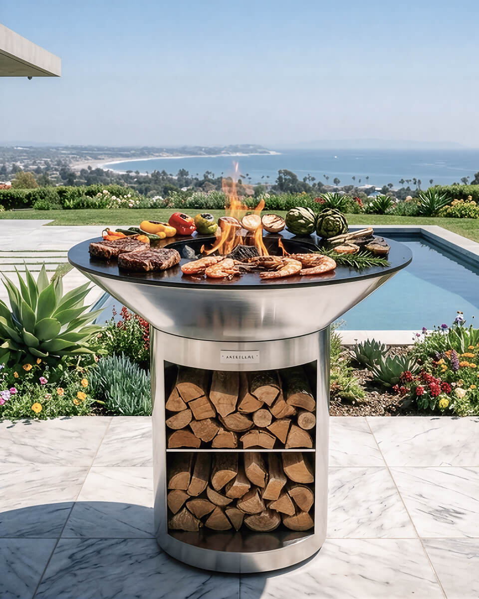Arteflame 40" Platinum Series Grill — Round Base With Storage