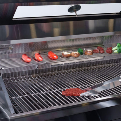 Inferno Premium Black Stainless Steel 6-Burner Liquid Propane Kitchen Grill Island With Rotisserie Kit (SAK82641)