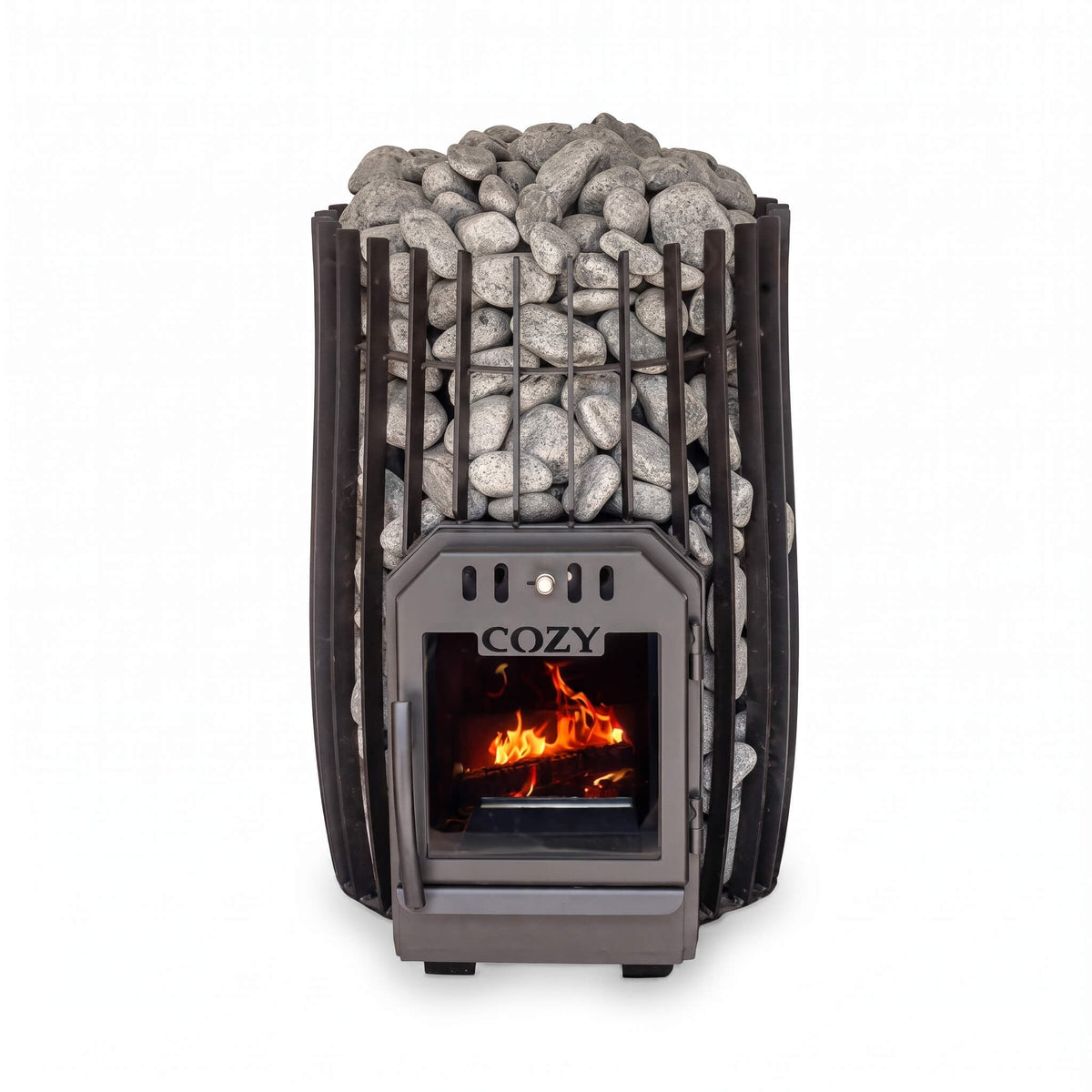Cozy Heat SW Cylindrical Shape Sauna Stove With Sauna Stones [COZY SW] (SAK48563)