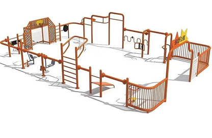 Kids Fitness Station - Outdoor Multi-Exercise Frame