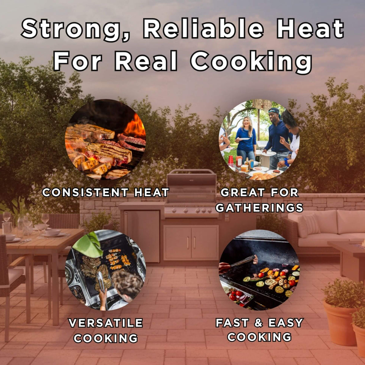 KoKoMo Grills 7FT Straight BBQ Island With Built-In BBQ And Refrigerator [Made-To-Order] (SAK46187)