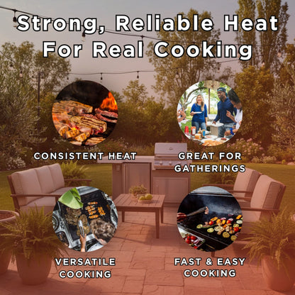 KoKoMo Grills Mini Maui 6FT BBQ Island With LED Lights, Built-In BBQ And Refrigerator [Made-To-Order] (SAK53828)