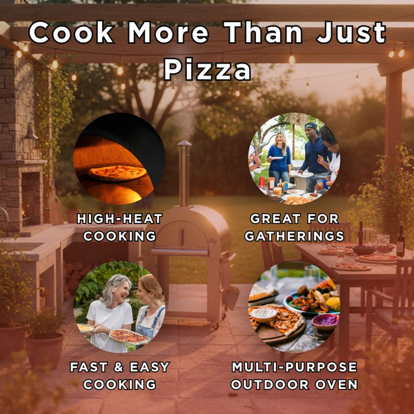 KoKoMo Grills Premium 32-Inch Stainless Steel Wood Fired Pizza Oven [KO-PIZZAOVEN] (SAK92618)