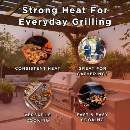 Wildfire Outdoor Living Ranch Pro 14-Inch Stainless Steel Double Side Burner [WFDBLSBRN-BSS/SS] (SAK64352)
